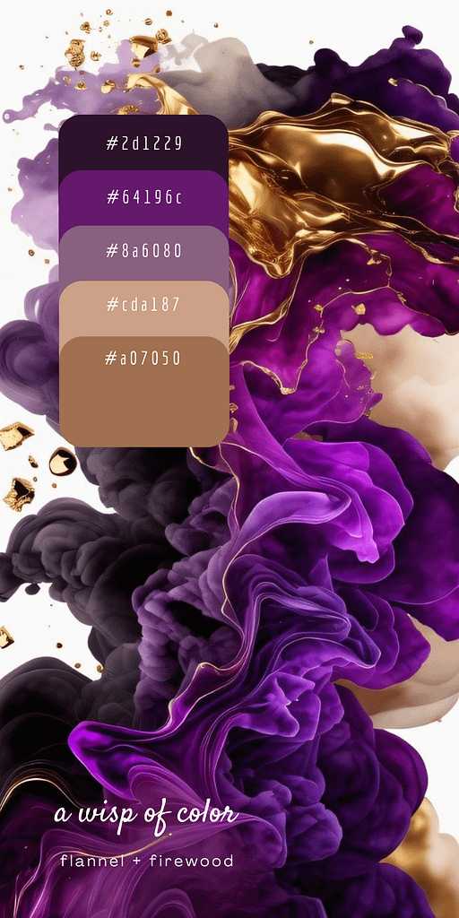 a wisp of color - flannel + firewood
